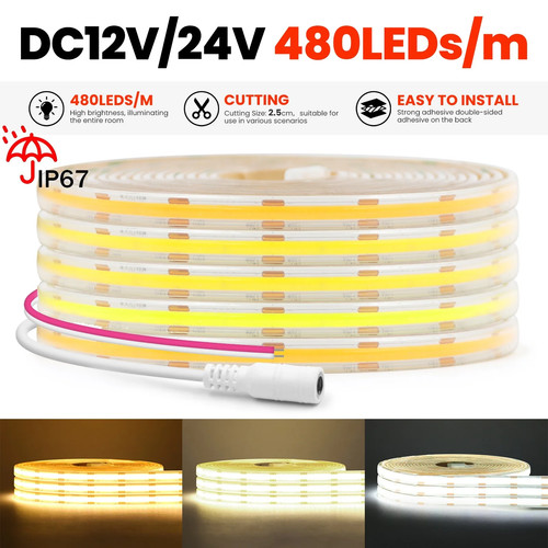 12v 24v cob - 12v, led
