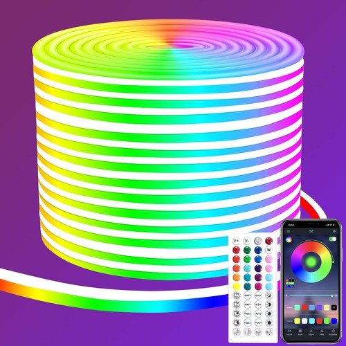 Led neon strip lights 15m - neon,
