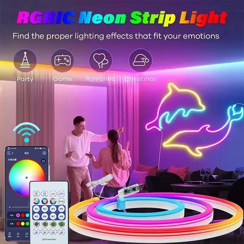 Usb rgbic led neon strip - usb,