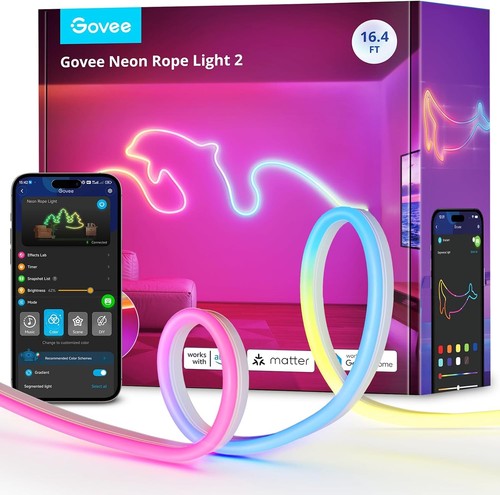 Neon rope light 5m - neon,