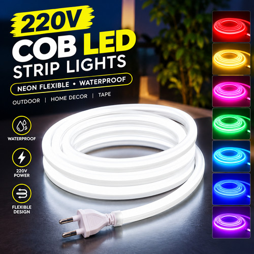 220v cob led strip lights - 220v, neon