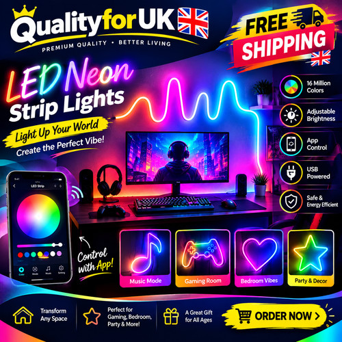 Led neon lights strip rgb - lights,
