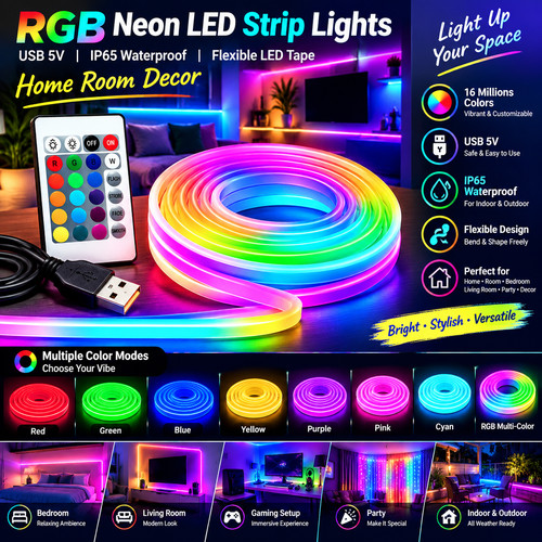 Rgb neon led strip - led, lights