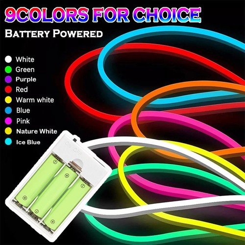 Battery operated neon led - neon,