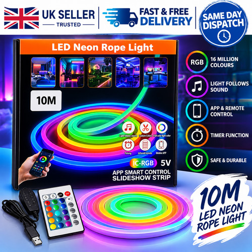 10m led neon - lights, rgb
