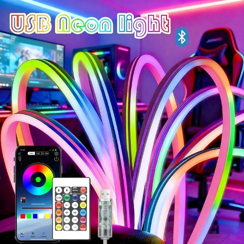 Led neon lights strip rgb - led,